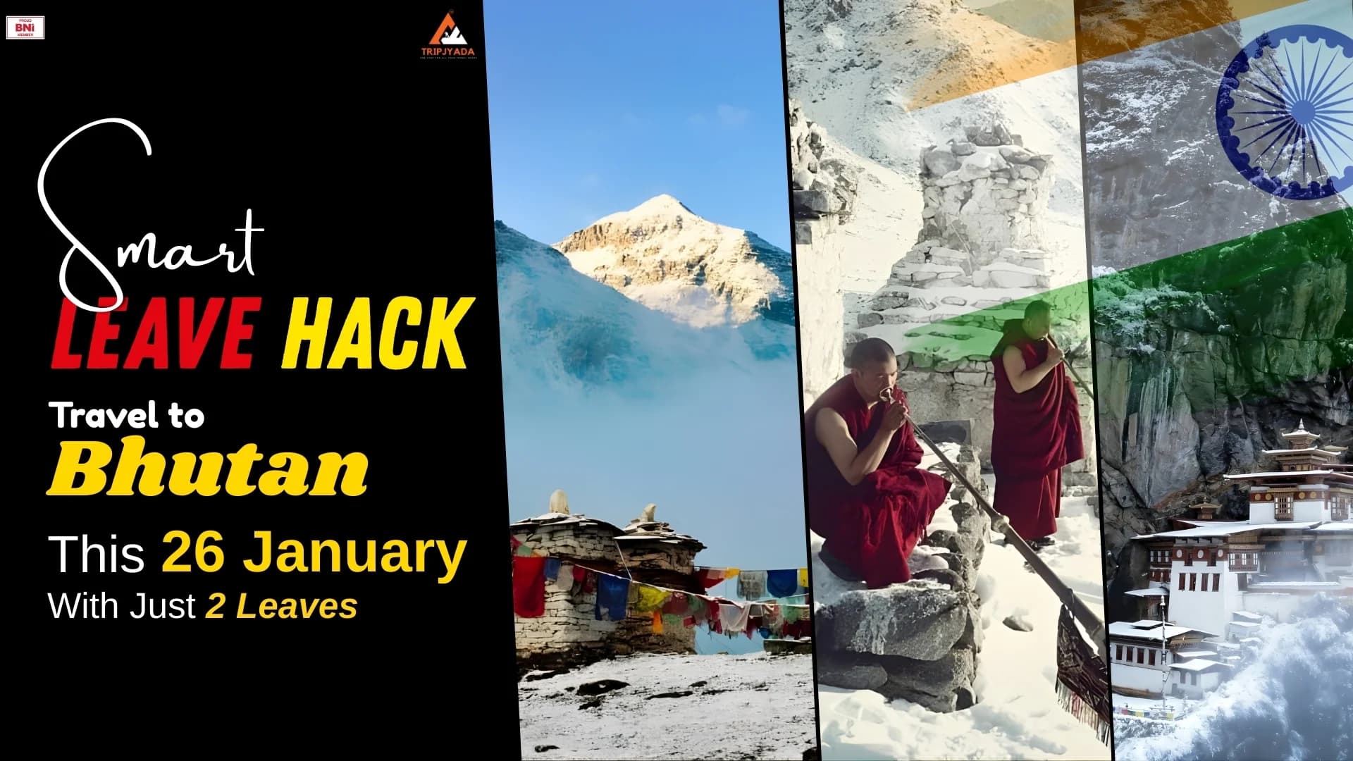 Smart Leave Hack: Travel to Bhutan This 26 January Long Weekend Using Just 2 Leaves