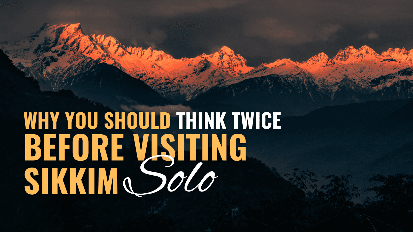 solo Travel in sikkim