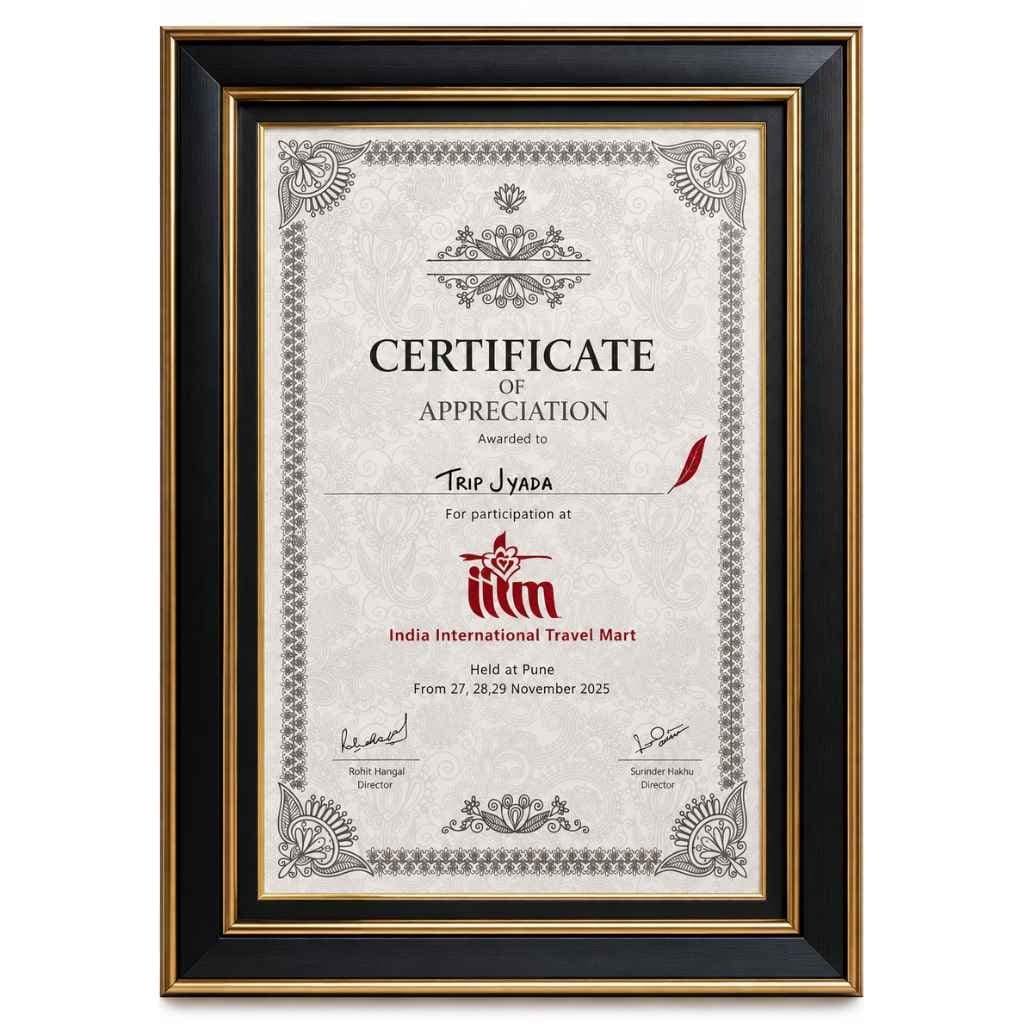 Certificate of Appreciation — India International Travel Mart (Pune)